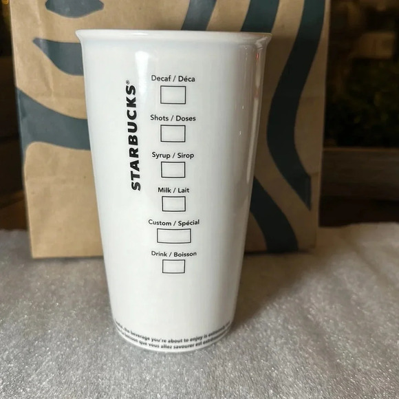 2016 Starbucks Coffee Classic Coffee Traveler Tumbler Double Wall Ceramic 12oz - Picture 4 of 6